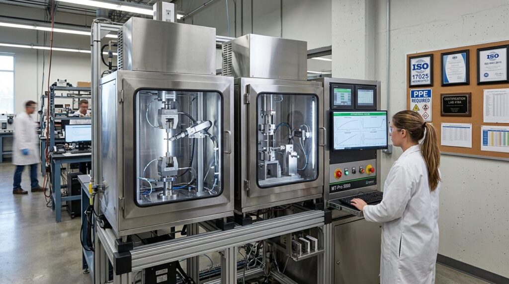 Modern automated material testing system with stainless stee